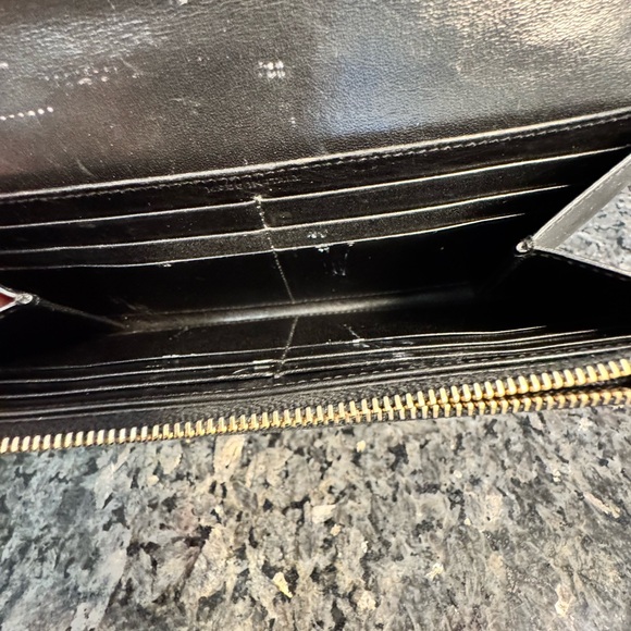 Saint Laurent Paris Black Leather Flap Wallet Made in Italy - Picture 7 of 11